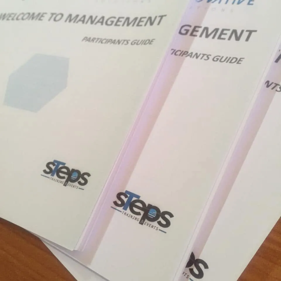 Steps "Welcome to Management" participant guides